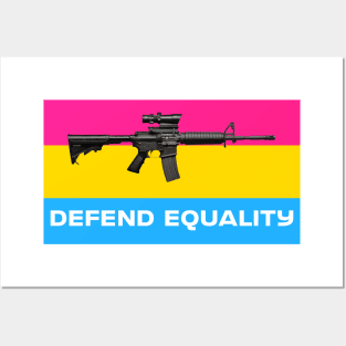 Defend Equality (Pansexual Flag)| First Amendment| Cool and Cute Stickers| T-Shirts Posters and Art